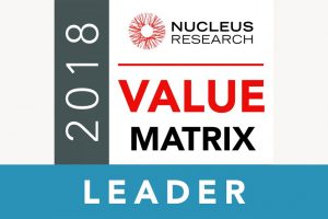 2018年 Nucleus Research アナリティクスバリューマトリックスでトップに選出