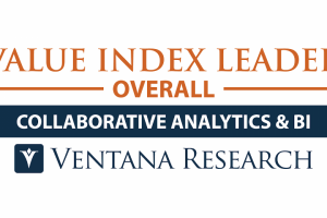 Ventana Research コラボレーティブアナリティクスおよび BI で Value Index リーダーに選出