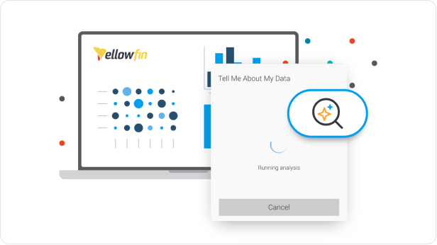 Yellowfin Tell Me About My Data (TMAMD) generating AI-assisted contextual insights