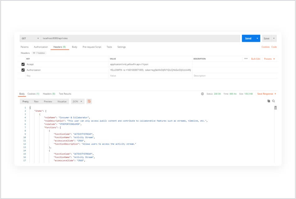 REST API improvements